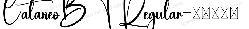 CataneoBT Regular字体转换
